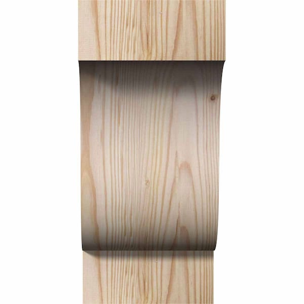 Newport Smooth Corbel, Douglas Fir, 5 1/2W X 8D X 12H